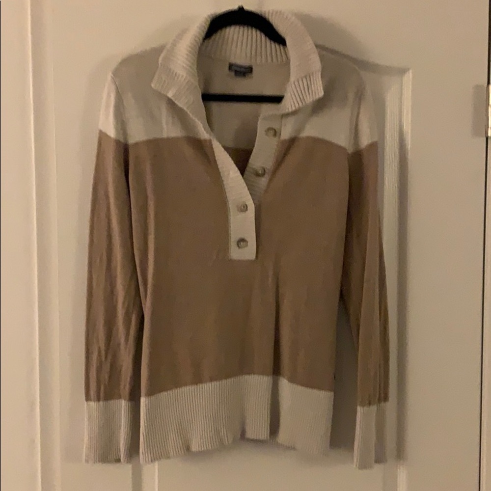 Eddie Bauer Button Up Turtleneck